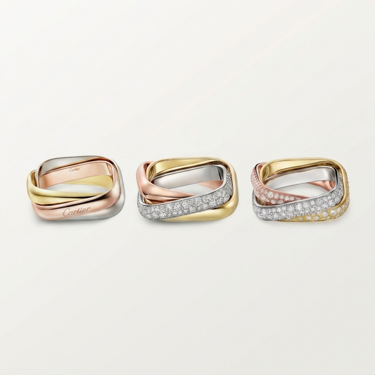 [ElanLuxe Jewelry]TRINITY 3.5MM CUSHION RING COLLECTION