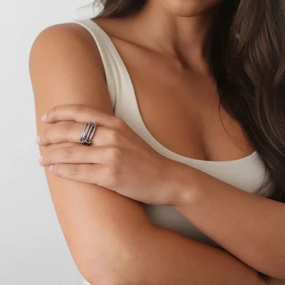 [ElanLuxe]Emmanuelle Diamond Ring Stack