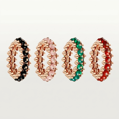 [ElanLuxe Jewelry]CLASH 7.9MM AGATE CHALCEDONY RING