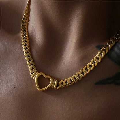 [ElanLuxe]Vali Heart Choker