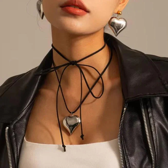 [ElanLuxe]Lavine Heart Necklace
