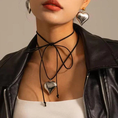 [ElanLuxe]Lavine Heart Necklace
