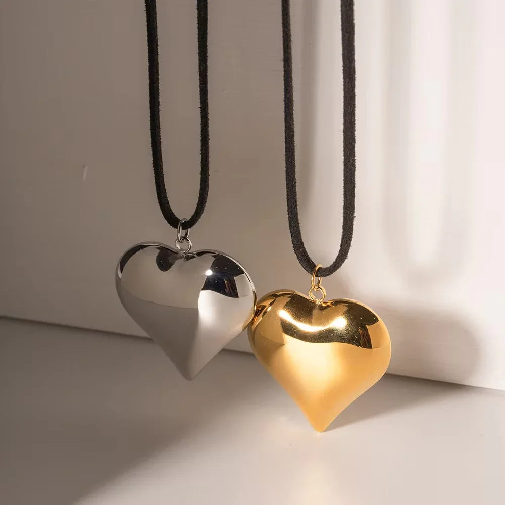 [ElanLuxe]Lavine Heart Necklace