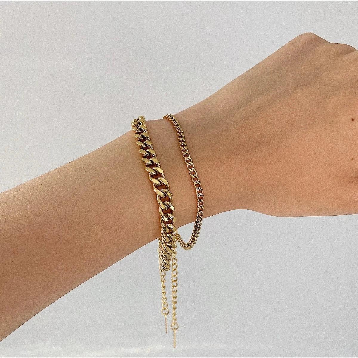 [ElanLuxe]Jean Gold Chain Bracelet