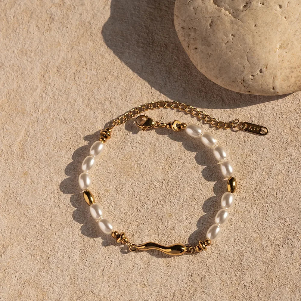 [ElanLuxe]Celina Freshwater Pearl Bracelet