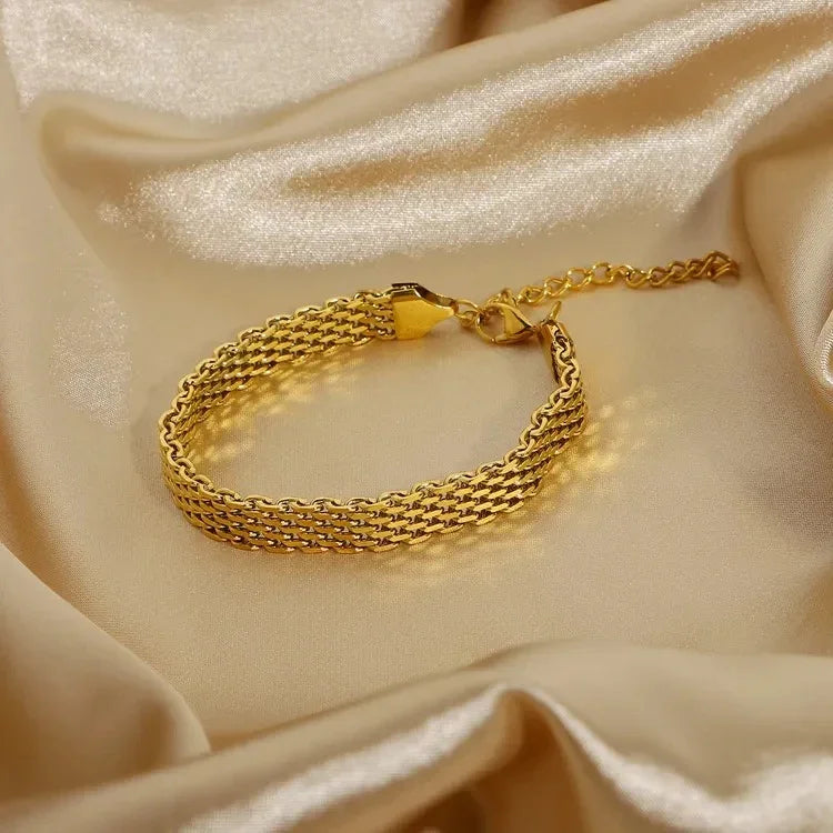 [ElanLuxe]Imara Gold Chain Bracelet