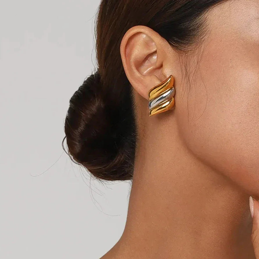 [ElanLuxe]Vera Gold Earrings