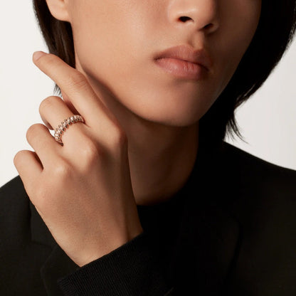 [ElanLuxe Jewelry]CLASH 6.4MM SMALL FULL DIAMOND RING