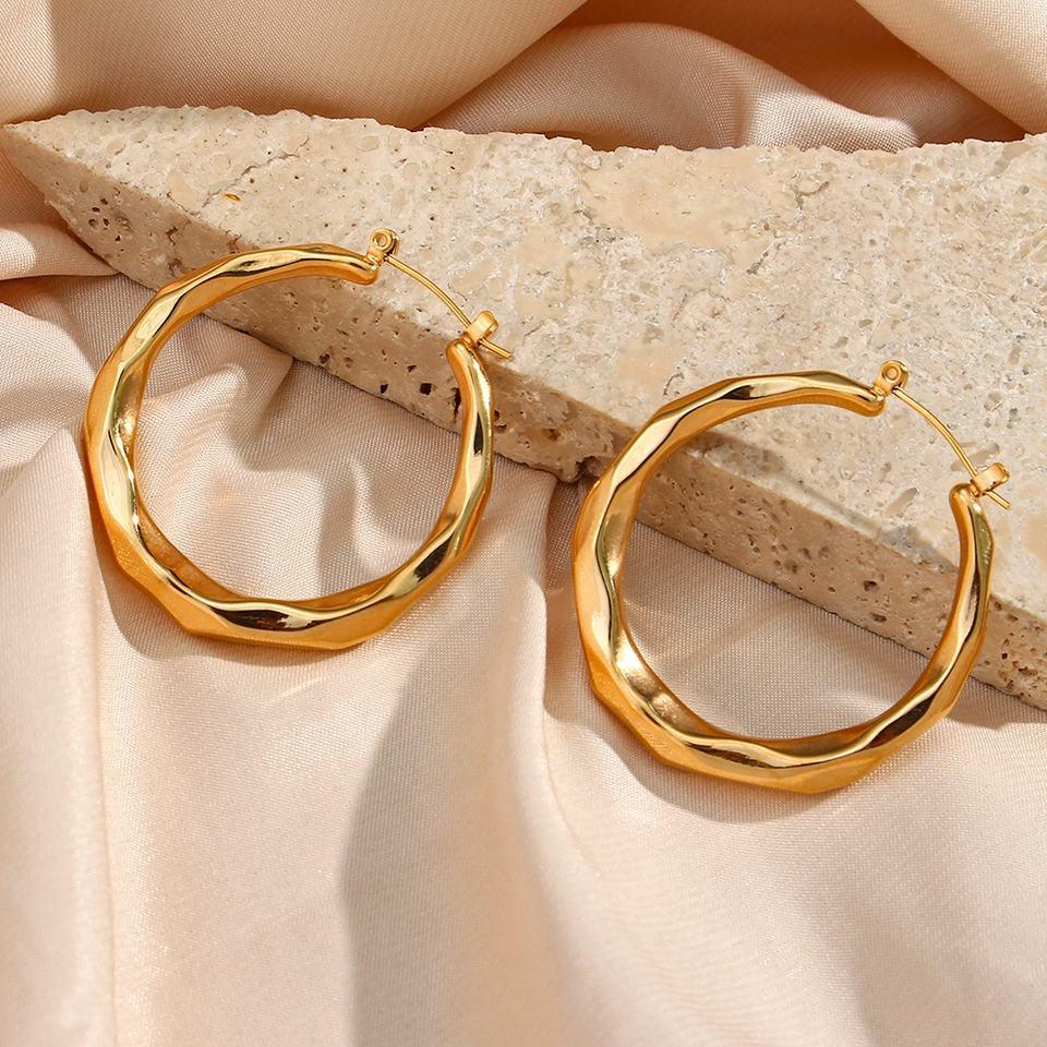 [ElanLuxe]Aire Hoop Earrings
