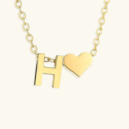 [ElanLuxe]Ria Initial Letter Gold Necklace
