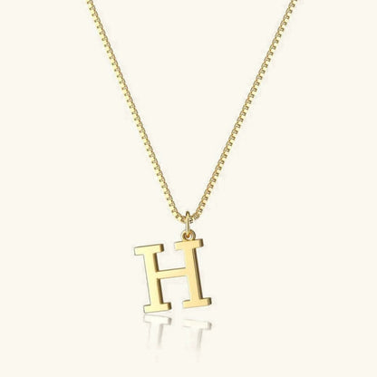 [ElanLuxe]Therese Letter Initial Gold Necklace
