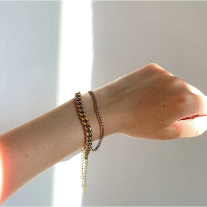 [ElanLuxe]Jean Gold Chain Bracelet