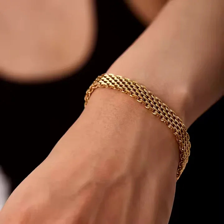 [ElanLuxe]Imara Gold Chain Bracelet