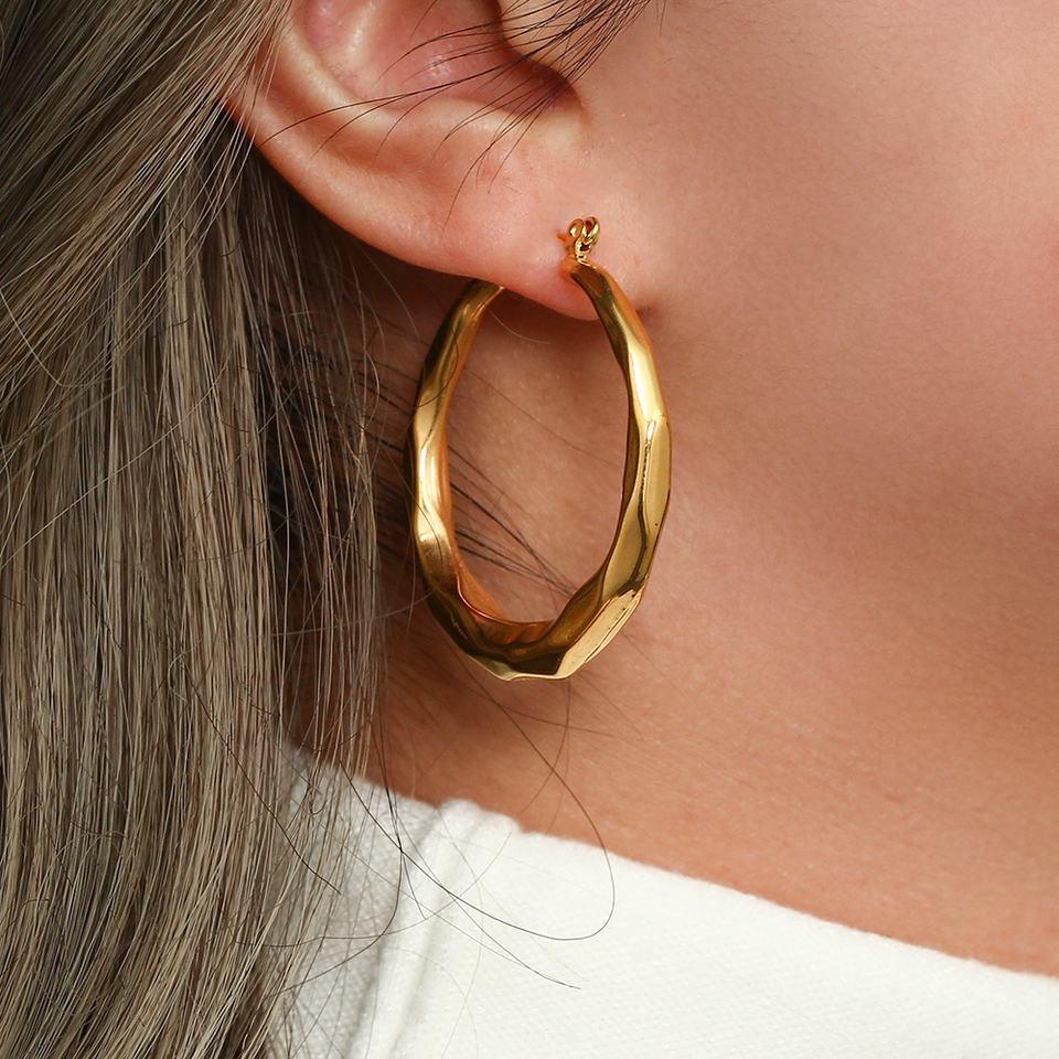 [ElanLuxe]Aire Hoop Earrings