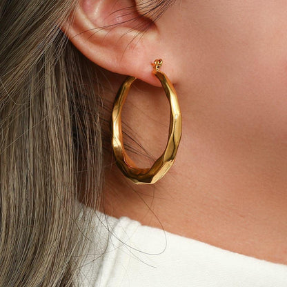 [ElanLuxe]Aire Hoop Earrings