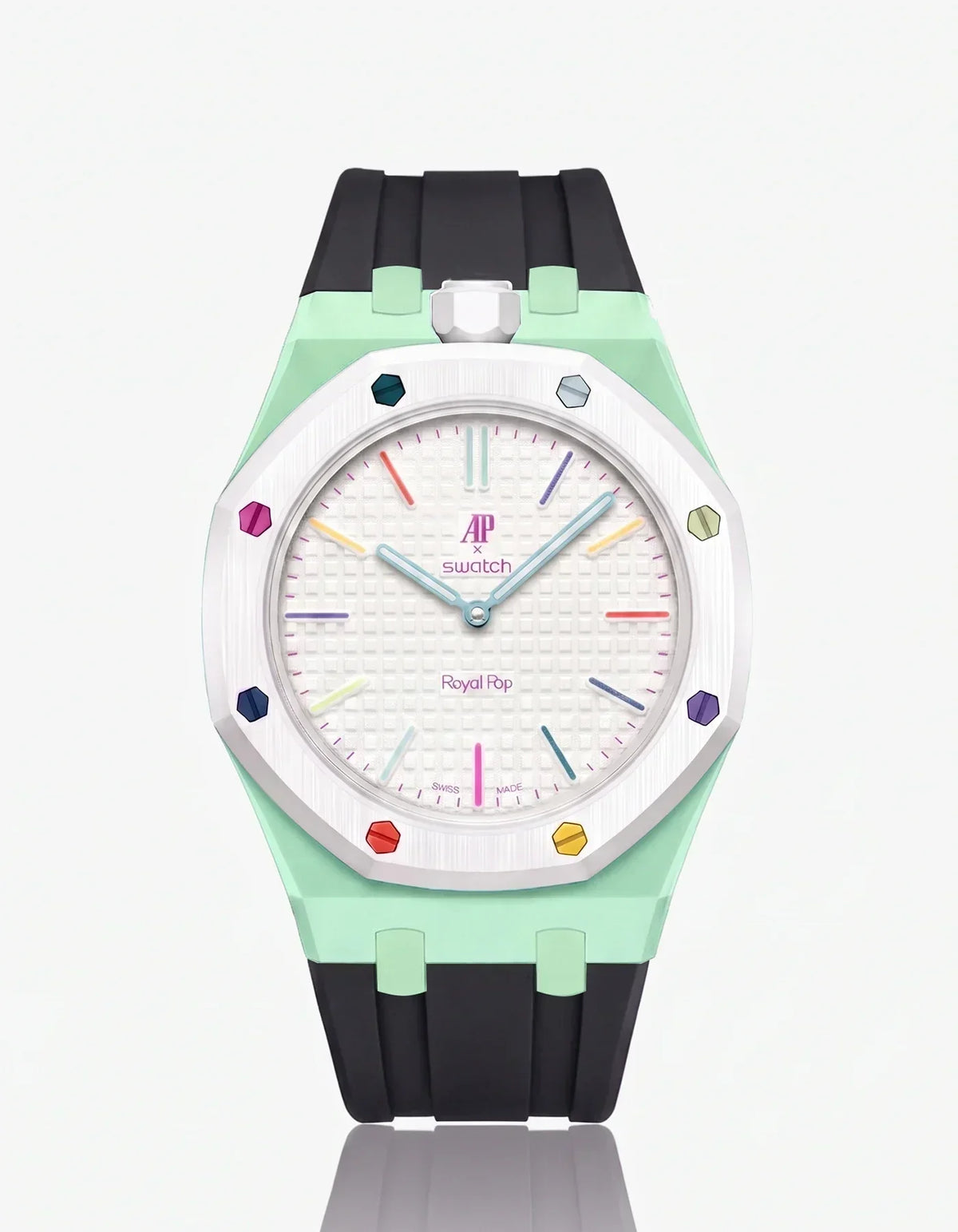 Silicone Strap & Case  Royal Pop Huit Blanc(Customize  Colors)
