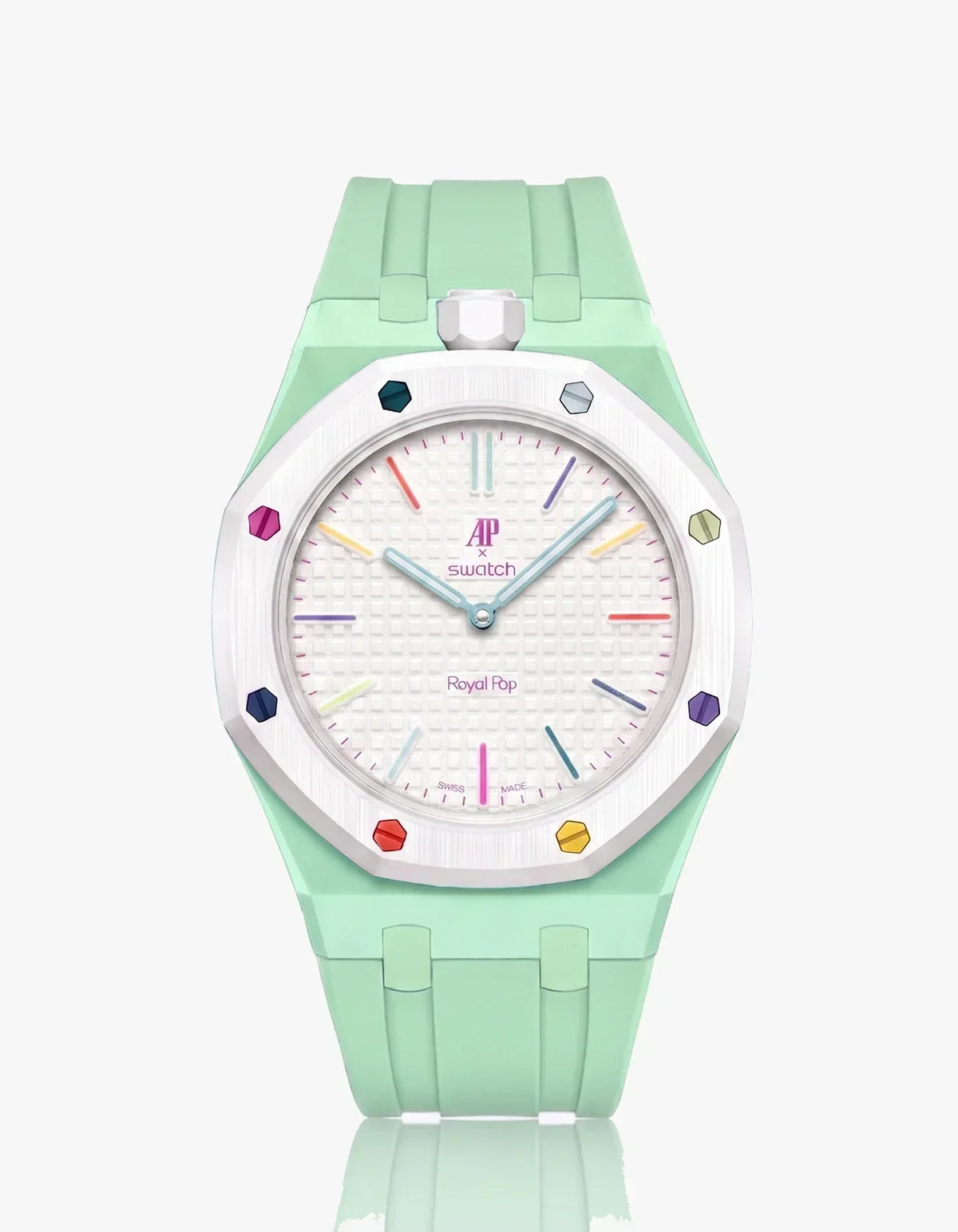 Silicone Strap & Case  Royal Pop Huit Blanc(Customize  Colors)