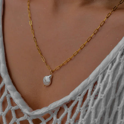 [ElanLuxe]Angelica Freshwater Pearl Necklace