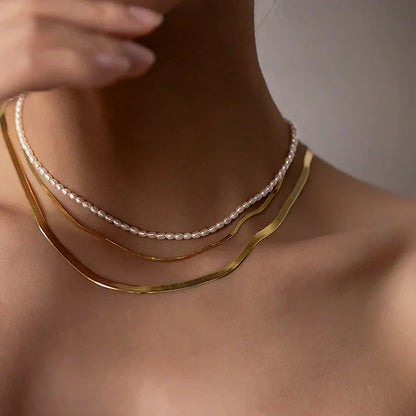 [ElanLuxe]Avaria Freshwater Pearl Choker