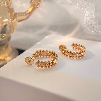 [ElanLuxe Jewelry]CLASH SMALL HOOP EARRINGS