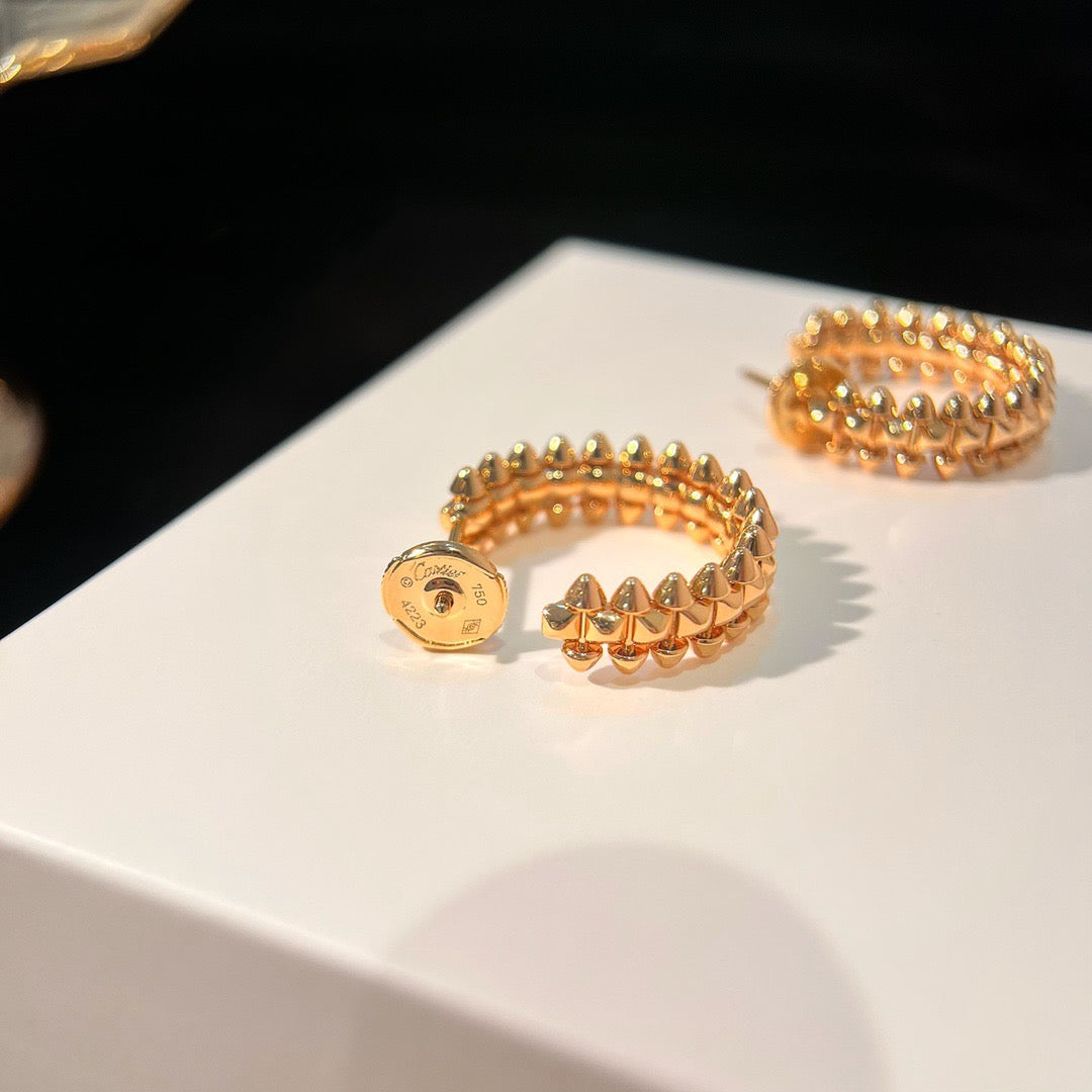 [ElanLuxe Jewelry]CLASH SMALL HOOP EARRINGS