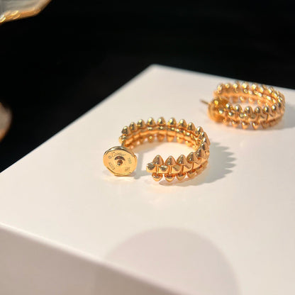 [ElanLuxe Jewelry]CLASH SMALL HOOP EARRINGS