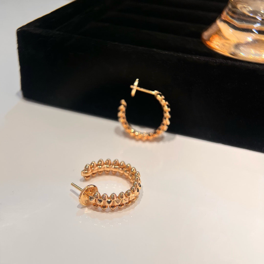 [ElanLuxe Jewelry]CLASH SMALL HOOP EARRINGS