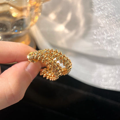 [ElanLuxe Jewelry]CLASH SMALL HOOP EARRINGS