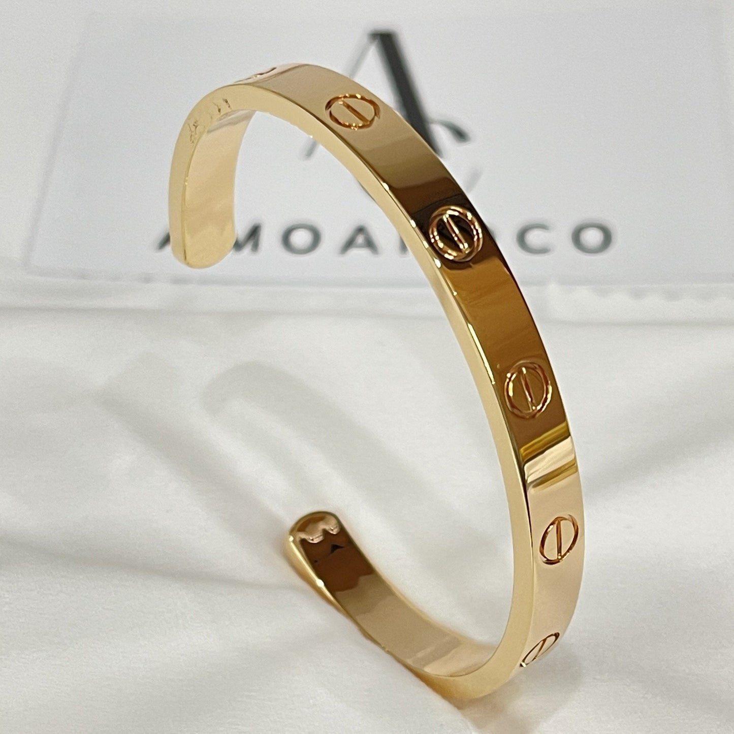 [ElanLuxe Jewelry]LOVE BRACELET 6.1MM OPEN CUFF