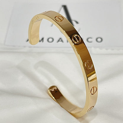 [ElanLuxe Jewelry]LOVE BRACELET 6.1MM OPEN CUFF