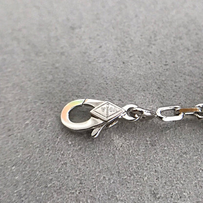 [ElanLuxe Jewelry]CLOVER 5 MOTIF ONYXS DIAMOND BRACELET SILVER