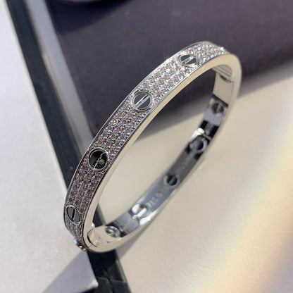 [ElanLuxe Jewelry]LOVE BRACELET 6.1MM DIAMOND-PAVED CERAMIC