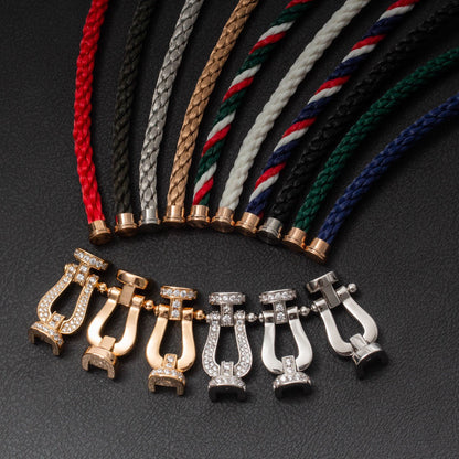 [ElanLuxe Jewelry]Love & Force Large Horseshoe Trio Bracelet Stack Set