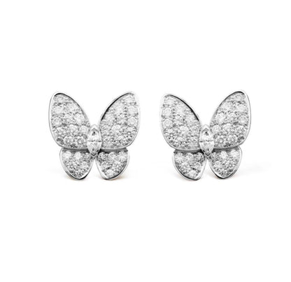 [ElanLuxe Jewelry]BUTTERFLY ALL DIAMOND EARRINGS