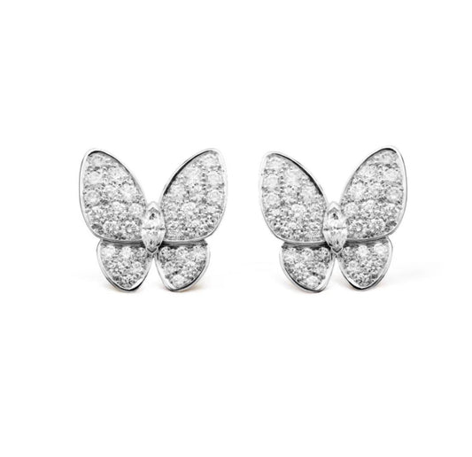 [ElanLuxe Jewelry]BUTTERFLY ALL DIAMOND EARRINGS
