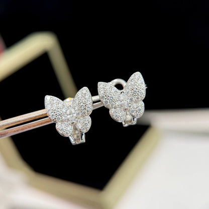 [ElanLuxe Jewelry]BUTTERFLY ALL DIAMOND EARRINGS