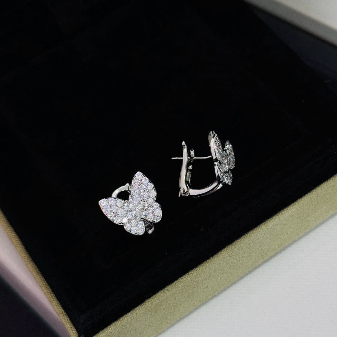 [ElanLuxe Jewelry]BUTTERFLY ALL DIAMOND EARRINGS