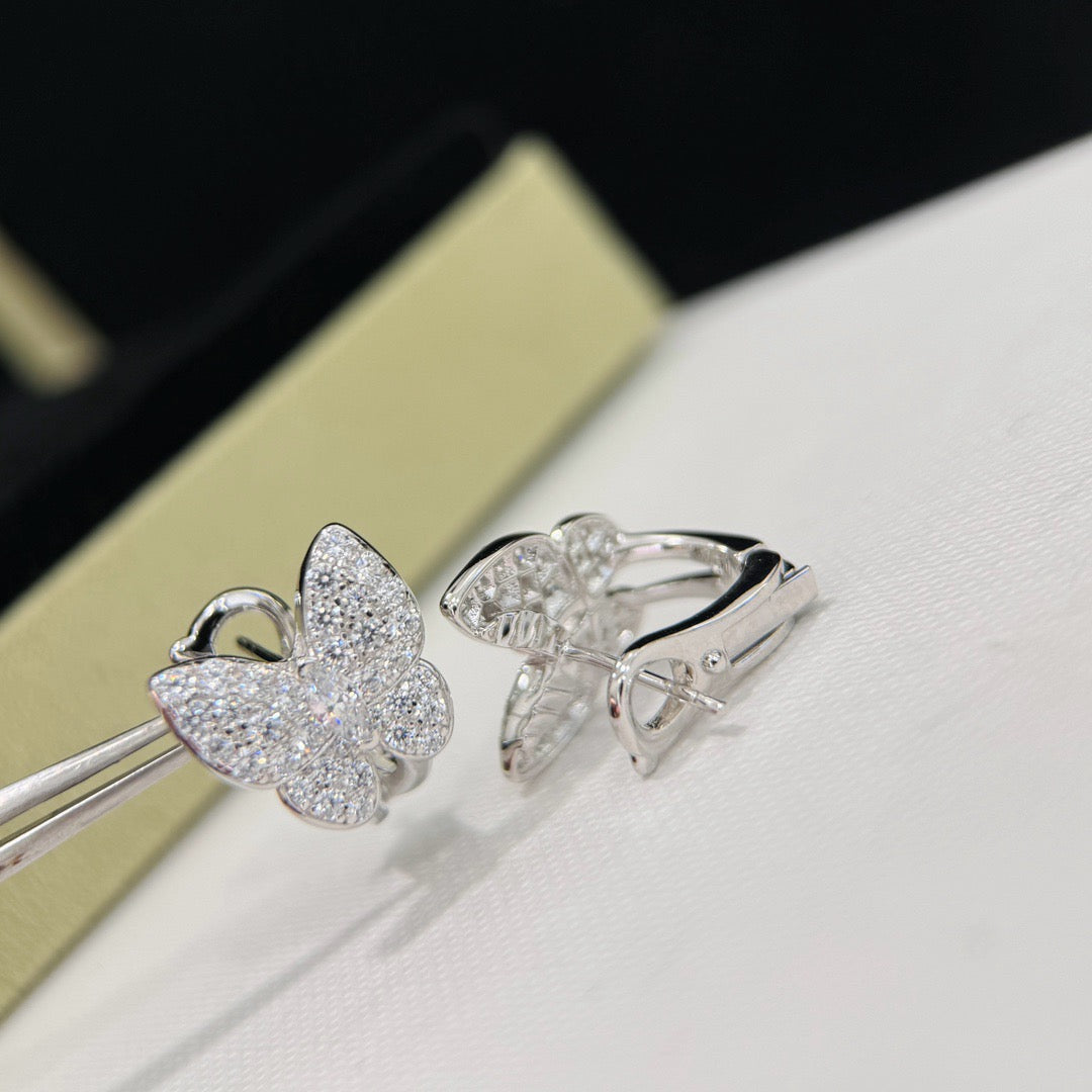 [ElanLuxe Jewelry]BUTTERFLY ALL DIAMOND EARRINGS