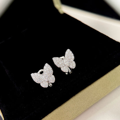 [ElanLuxe Jewelry]BUTTERFLY ALL DIAMOND EARRINGS