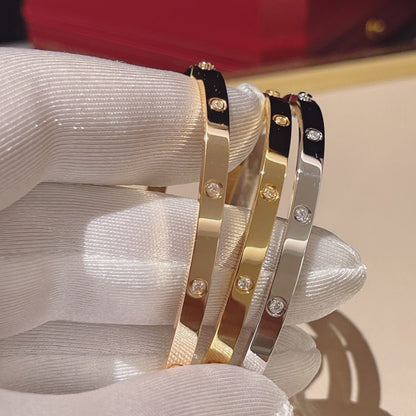 [ElanLuxe Jewelry]LOVE BRACELET 3.65MM 10 DIAMONDS