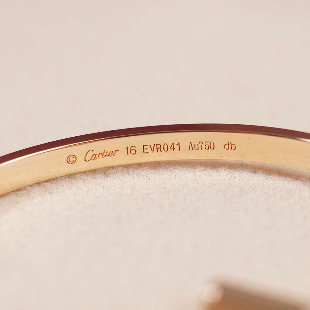 [ElanLuxe Jewelry]LOVE BRACELET 3.65MM 6 DIAMONDS