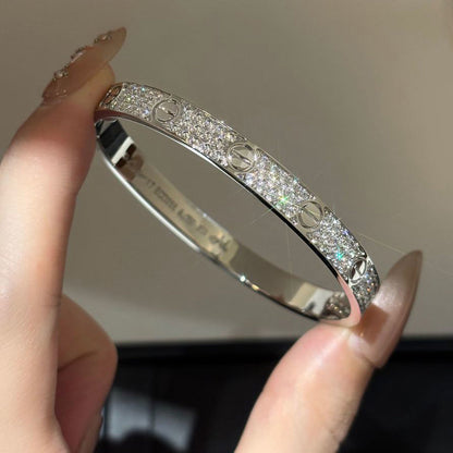 [ElanLuxe Jewelry] LOVE BRACELET 6.1MM DIAMOND-PAVED