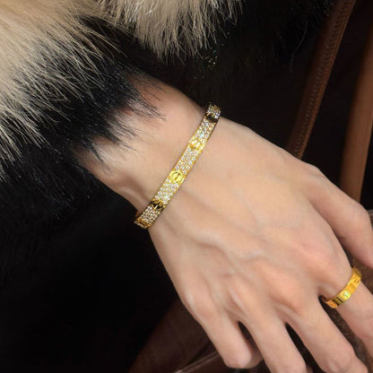 [ElanLuxe Jewelry] LOVE BRACELET 6.1MM DIAMOND-PAVED
