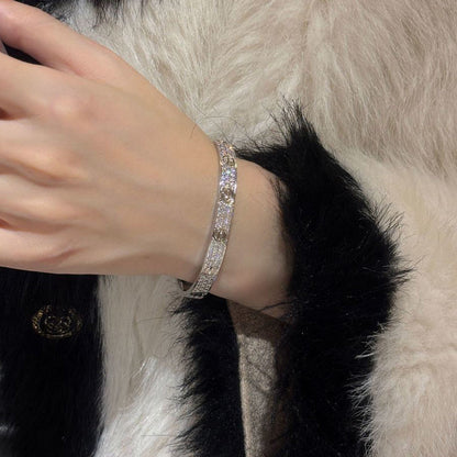 [ElanLuxe Jewelry] LOVE BRACELET 6.1MM DIAMOND-PAVED