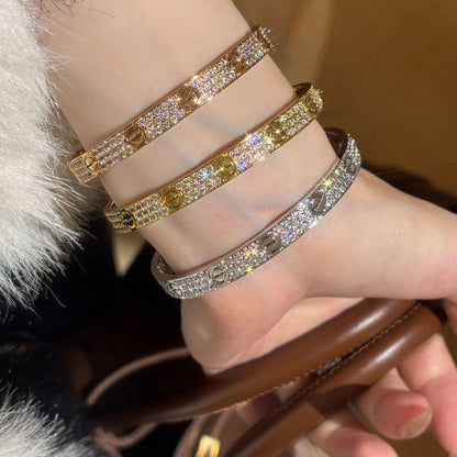 [ElanLuxe Jewelry] LOVE BRACELET 6.1MM DIAMOND-PAVED