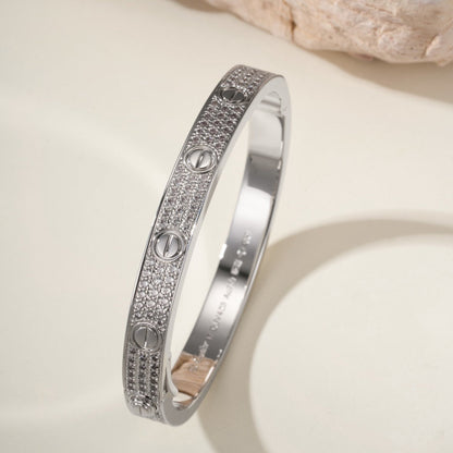 [ElanLuxe Jewelry] LOVE BRACELET 6.1MM DIAMOND-PAVED