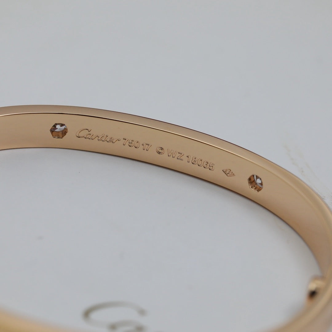 [ElanLuxe Jewelry]LOVE BRACELET 6.1MM 4 DIAMONDS