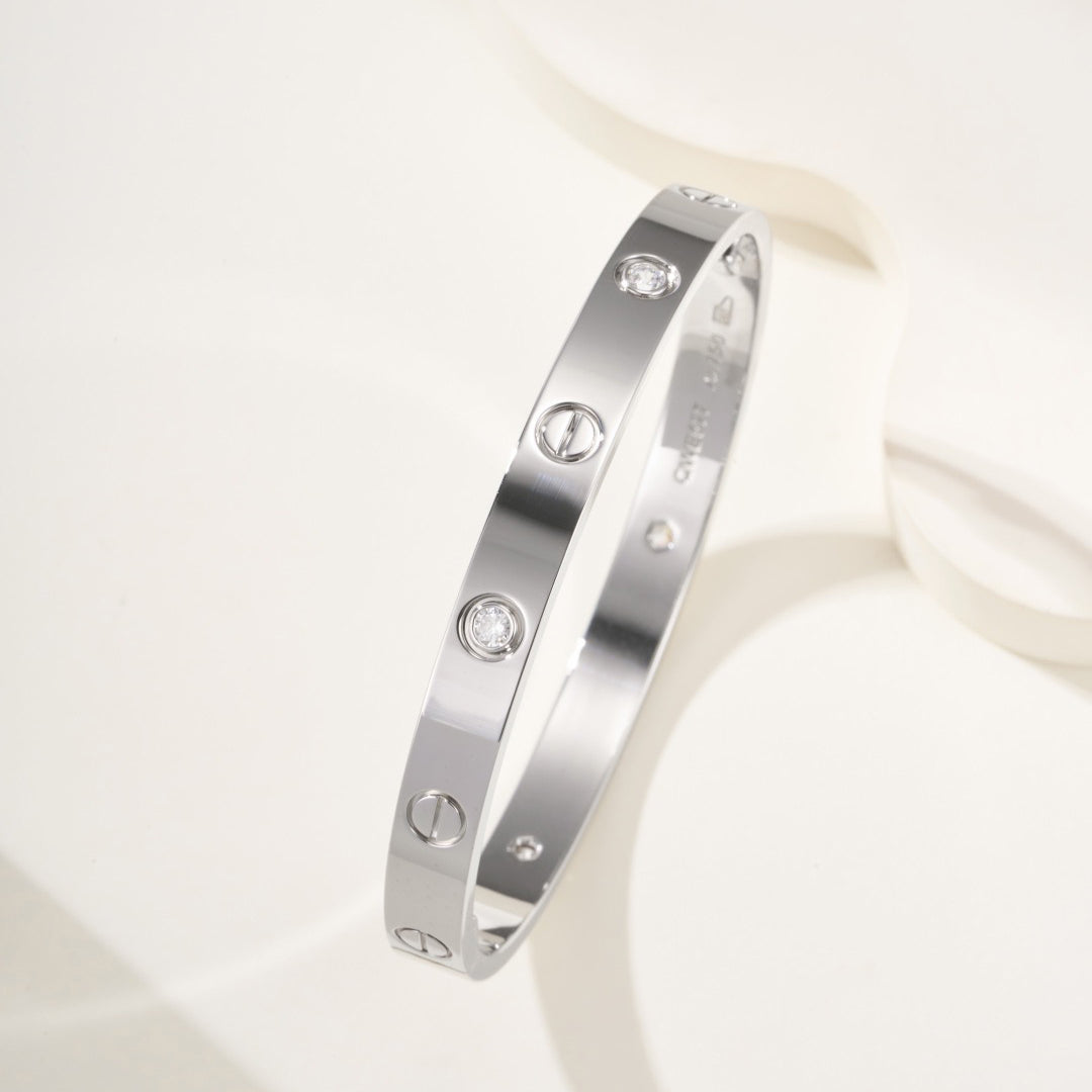 [ElanLuxe Jewelry]LOVE BRACELET 6.1MM 4 DIAMONDS