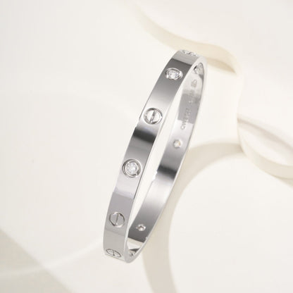 [ElanLuxe Jewelry]LOVE BRACELET 6.1MM 4 DIAMONDS