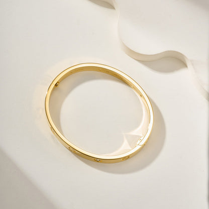 [ElanLuxe Jewelry]LOVE BRACELET 6.1MM 4 DIAMONDS